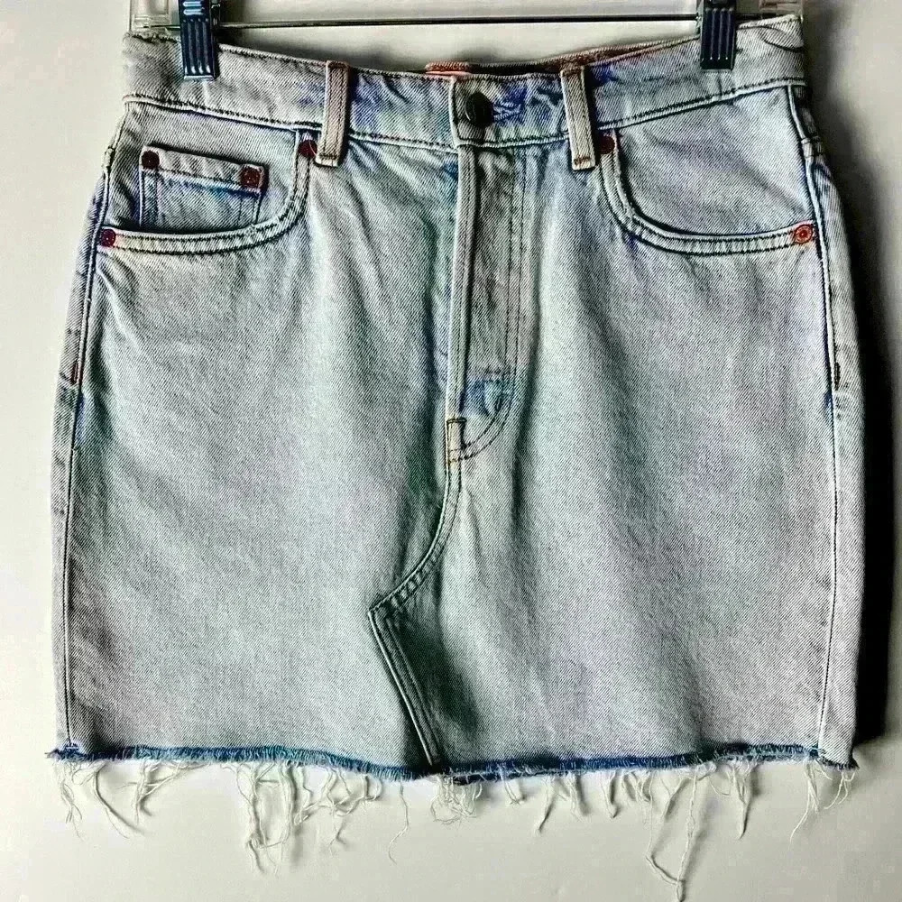 & Other Stories Stockholm Atelier Denim Light-wash Mini Skirt